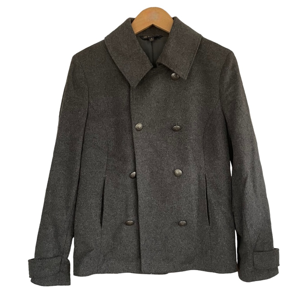 346 Brooks Brothers Women's Gray Pea Coat